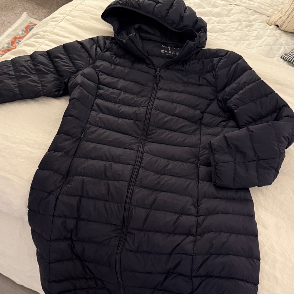 Quince Lightweight Down Long Puffer Jacket